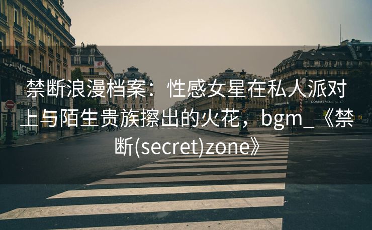 禁断浪漫档案：性感女星在私人派对上与陌生贵族擦出的火花，bgm_《禁断(secret)zone》